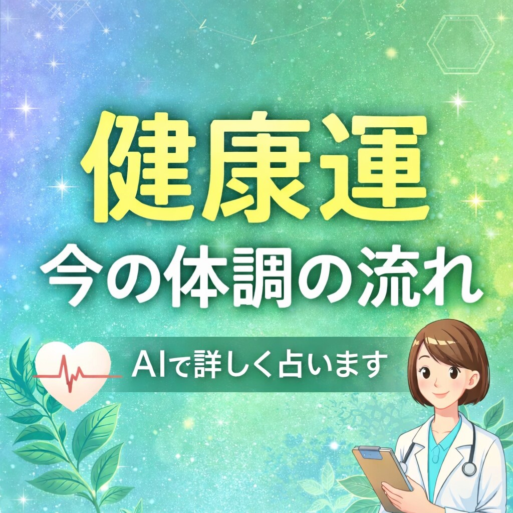 AIであなたの健康運を占います 今の体調運と気をつける流れを読み解きます イメージ1