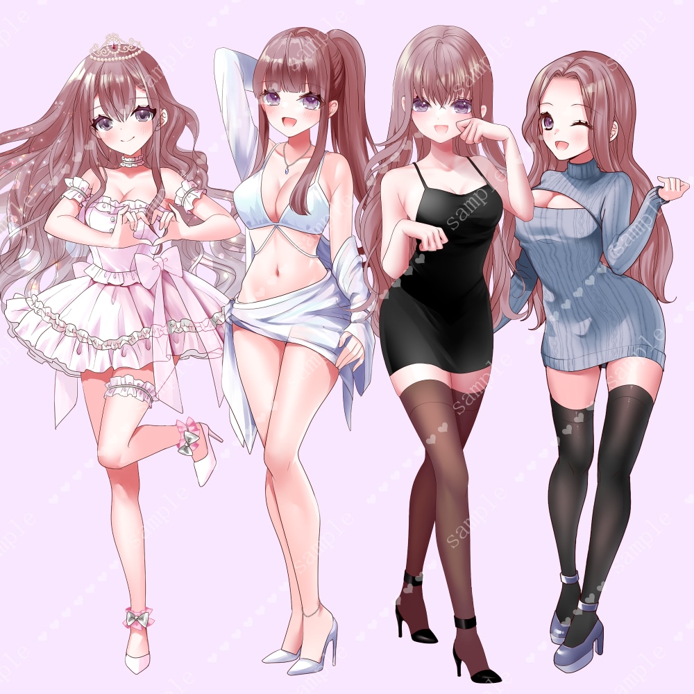 新衣装・立ち絵制作承ります 鮮やかで可愛いイラスト制作します❀ イメージ8
