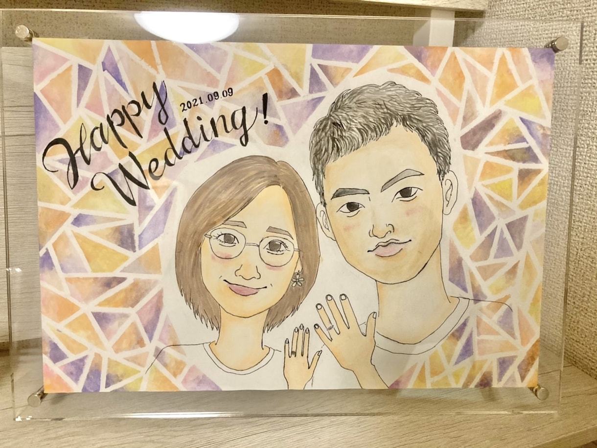 手書きにこだわり★気持ちのこもった似顔絵かきます お誕生日や記念日、ｳｪﾙｶﾑﾎﾞｰﾄﾞも◎必ず喜ばせます‼︎ イメージ2