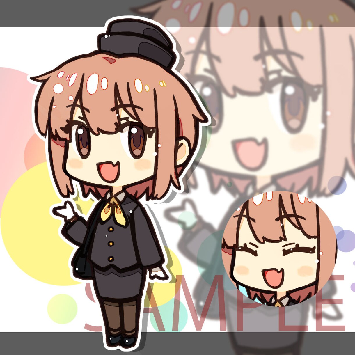 デフォルメキャラのイラストを描きます マンガのようなミニキャライラストをお届けします イメージ1