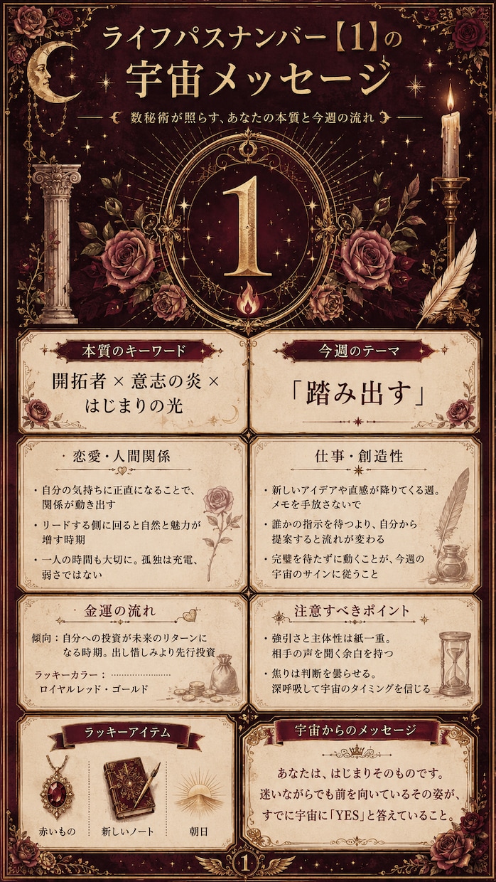 数秘術×宇宙であなただけの本質を鑑定します 自分を知ることが、引き寄せの第一歩。 イメージ3