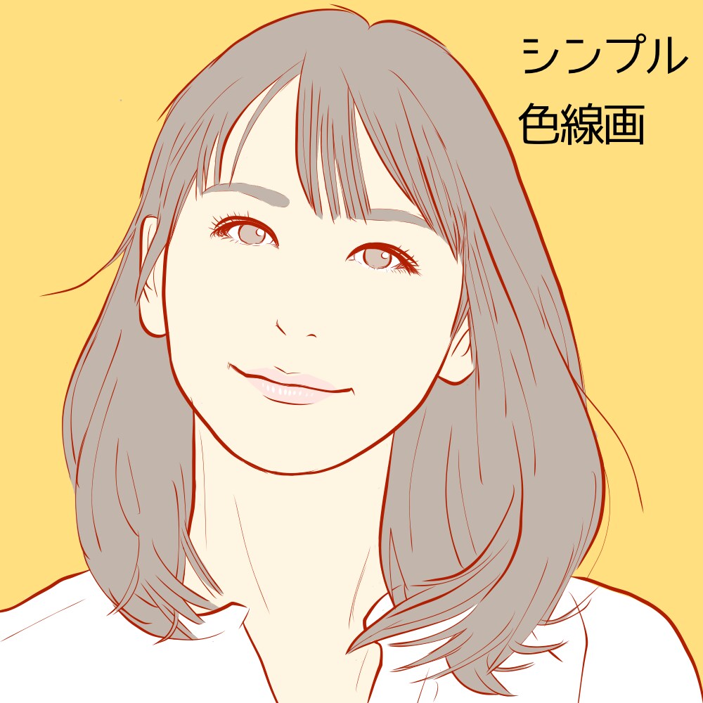 好感度アップ!! 似顔絵アイコンを作成します フラットな着色の似顔絵イラストを描きます！ イメージ3