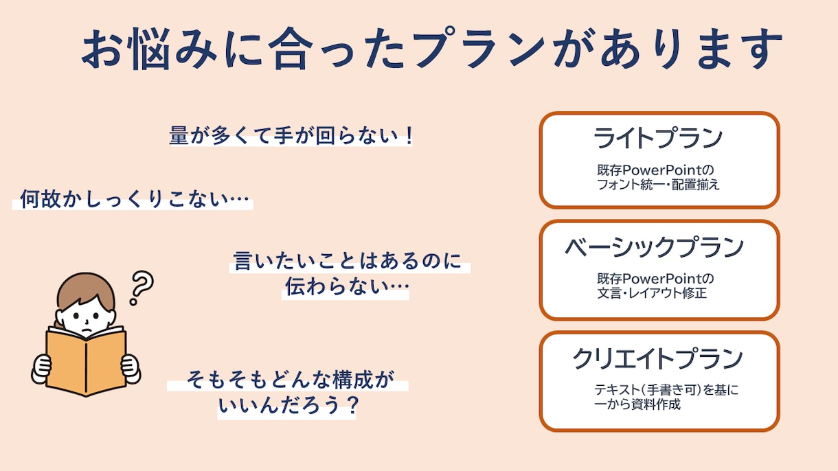 伝わるPowerPointを作成します 「しっくり来ないが、どう直せばいいのか分からない」方へ イメージ5