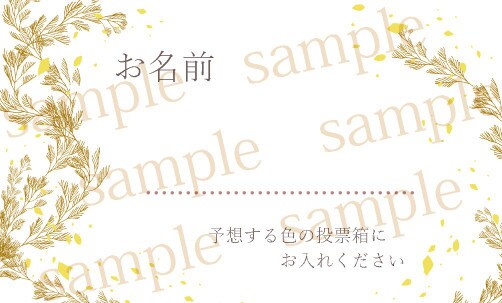 おしゃれなデザインでクイズ用紙を制作します 個性的なドレス当てクイズをお手軽スピーディーに♪ イメージ5