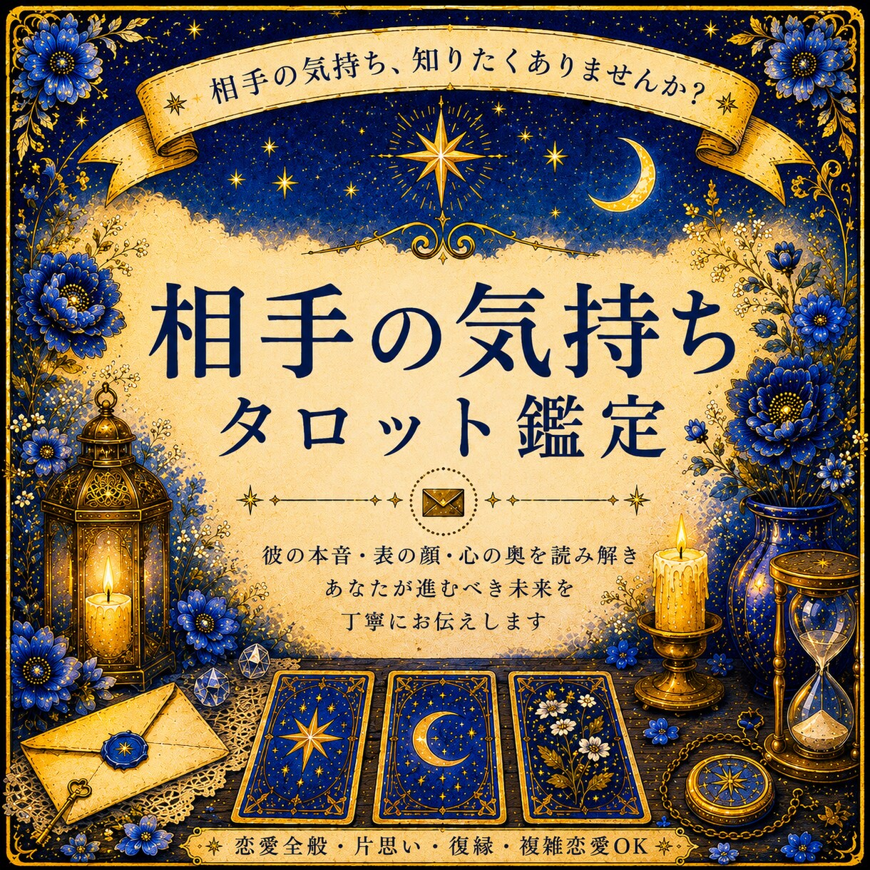 初回お試し♪タロットで相手の本音を探ります 気になるお相手との今の流れ、お気持ちを見ていきます♡ イメージ1