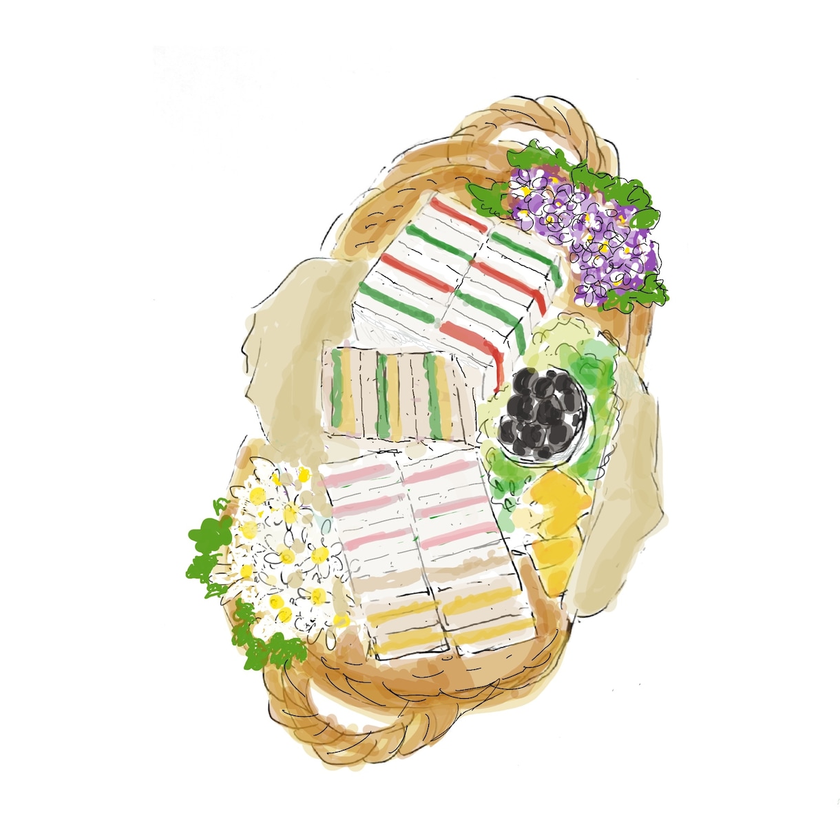 パンやケーキ、食べ物のイラスト描きます ショップカードや商品説明に使用できるイラスト イメージ8