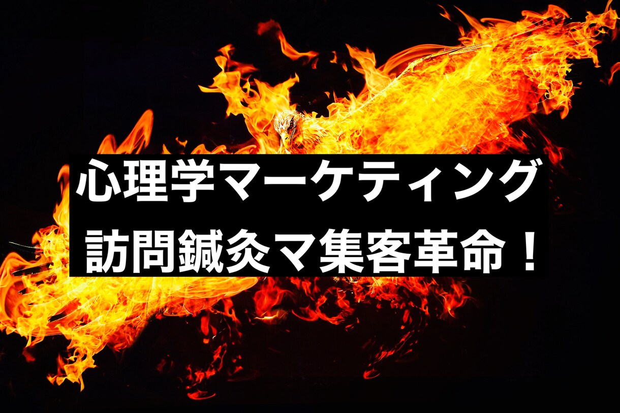 心を掴むマーケティング術！訪問鍼灸マ心理学教えます ★訪問鍼灸マの集客に革命を！心理学マーケティングとは？ イメージ1