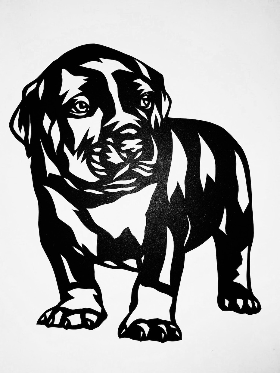 ペットの写真を切り絵にします ペットの切り絵を記念に残したい方へ イメージ2