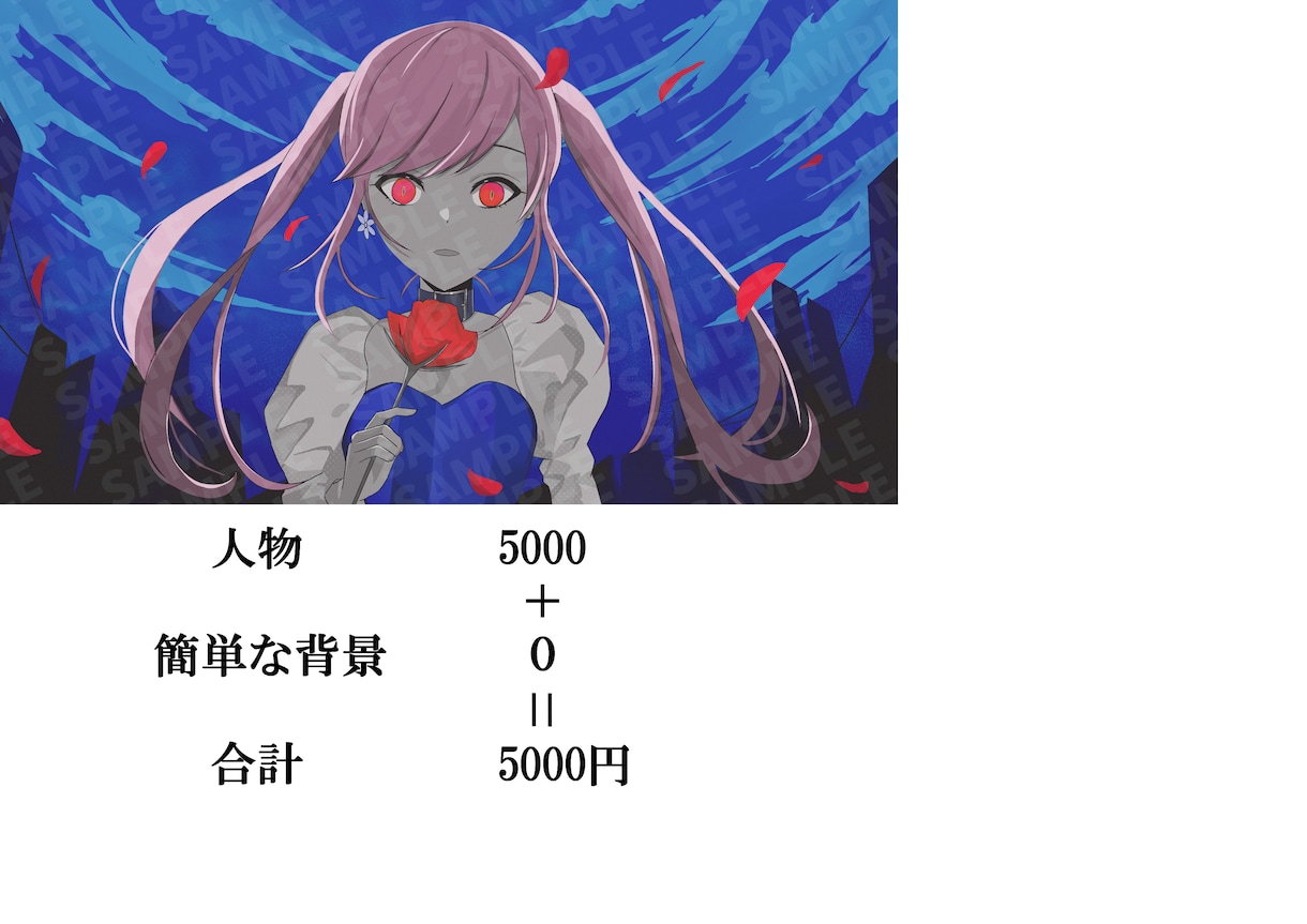 歌ってみた・オリジナルMVサムネを描きます YouTubeなどの動画サイトで使えるイラストを描きます！ イメージ2