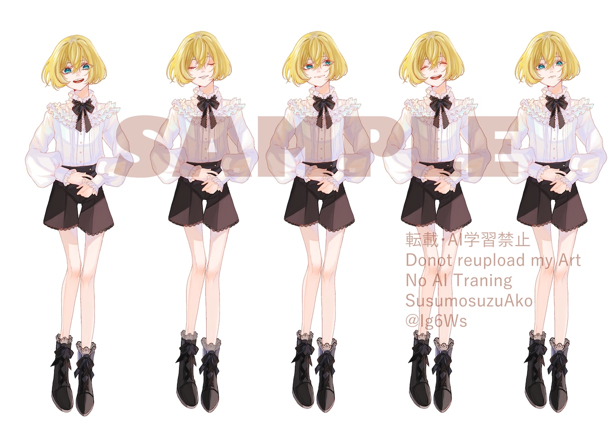 可愛いキャラクターデザインの立ち絵制作します TRPG配信用やVtuberさん立ち絵制作します！ イメージ3