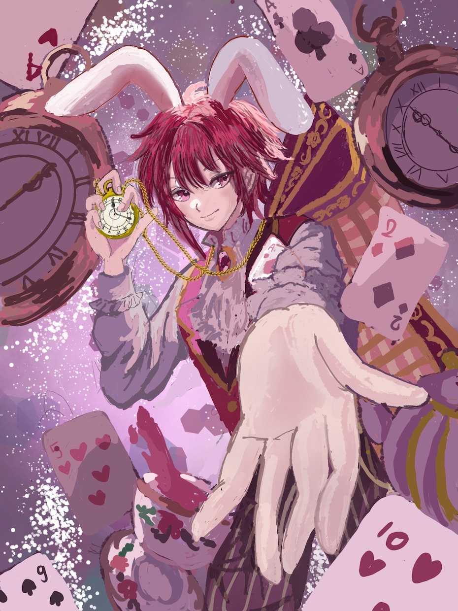 配信画面を華やかでエモい1枚絵描きます 夢かわ×レトロポップな絵を。初めての方でも、安心な二択で。 イメージ8