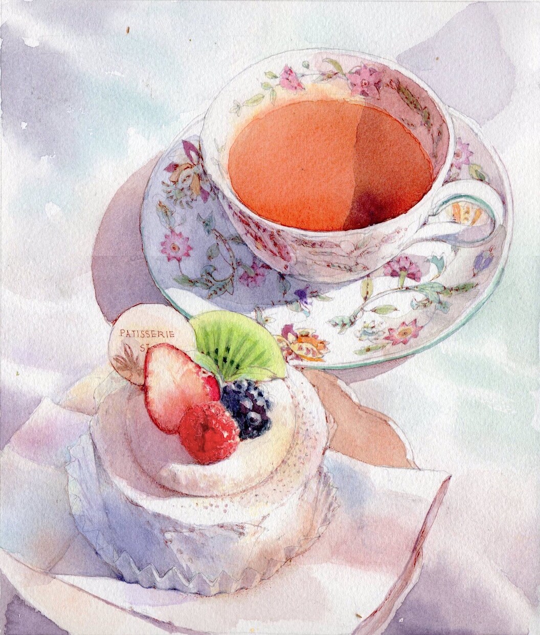 透明水彩で本格的な風景や花・静物を描きます 思い出の風景やお気に入りの花、商用利用もOKです イメージ7
