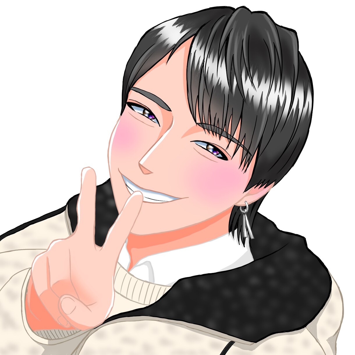アイコン等に使える似顔絵描けます ミニキャラから等身まで上半身の似顔絵を描きます！ イメージ1