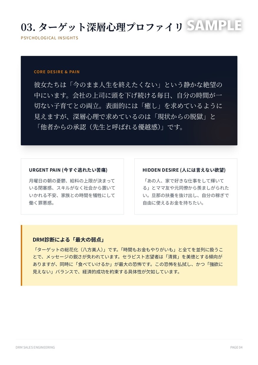 成約の全法則を投入。LPを科学的に再設計します 過去実証された「売れる型」だけで論理的に改善案を提示 イメージ4