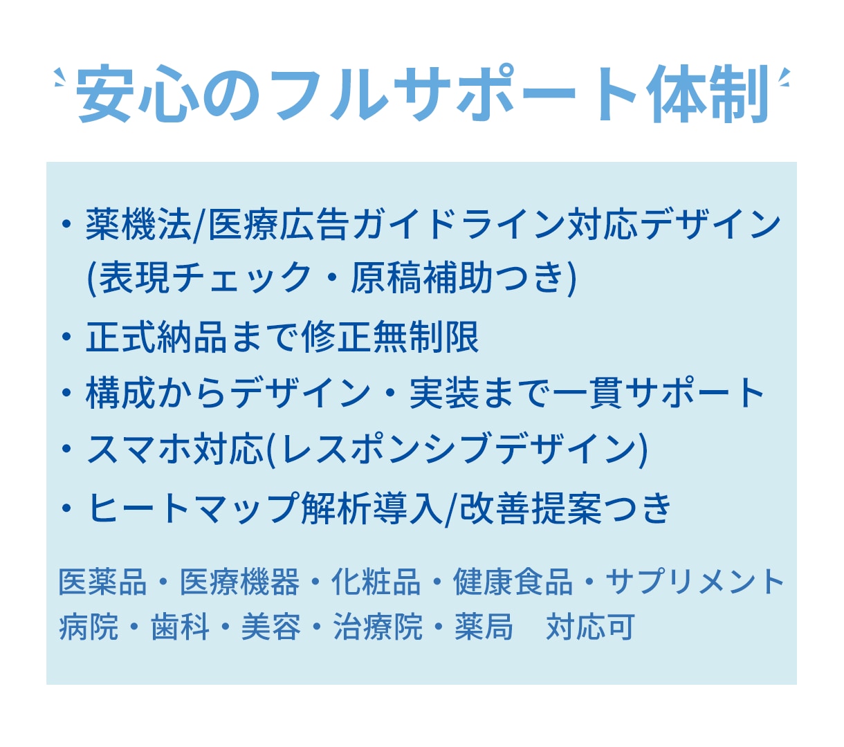 薬機法対応・成果重視のLP制作いたします 【先着5名様】今だけ特別価格にて承ります(3/31まで) イメージ2