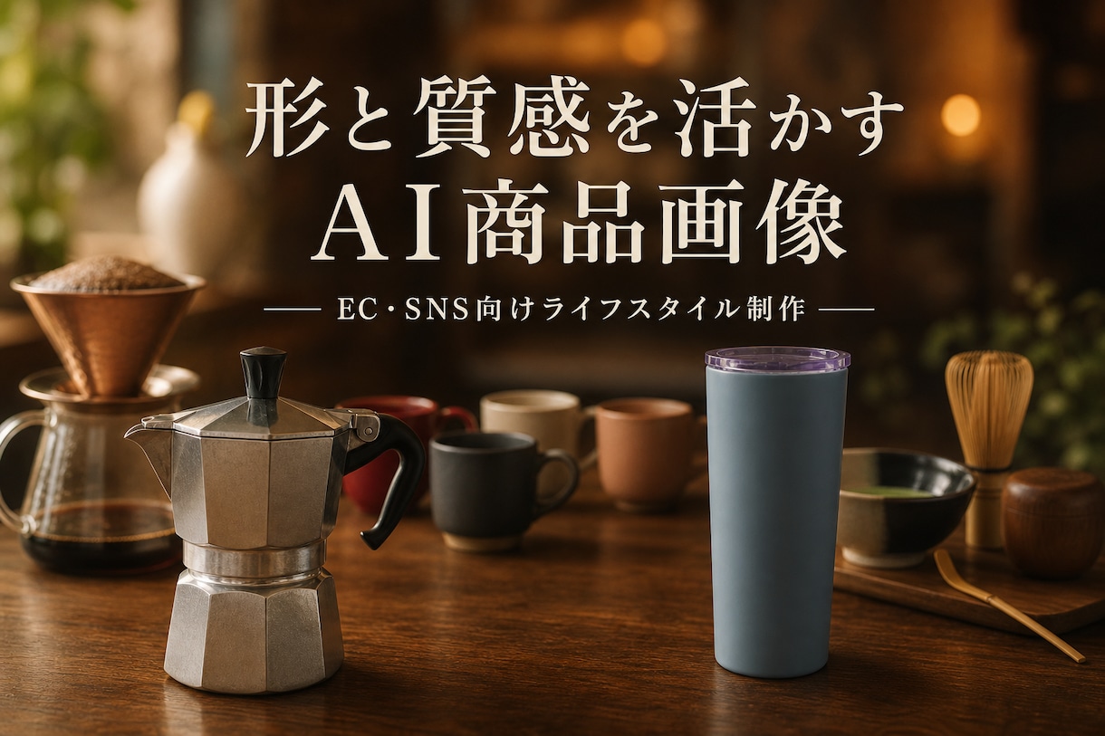 商品の形と質感を活かすAI商品画像を制作します EC・SNS向けに商品を上品な画像へ仕上げます イメージ1
