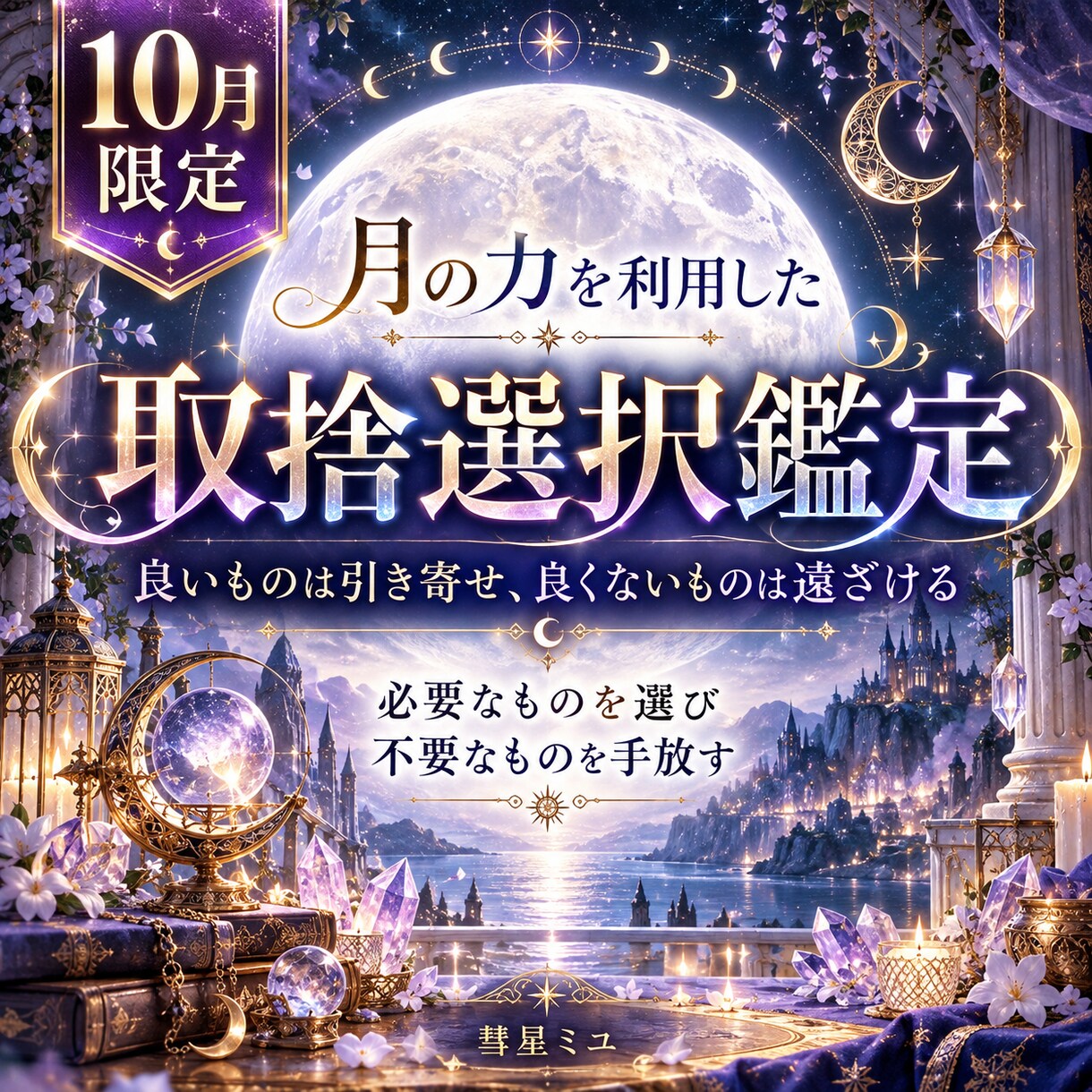 月の光力で必要なもの・手放すものを読み解きます 【10月限定】良い縁を迎え今のあなたに不要なものを手放すため イメージ1