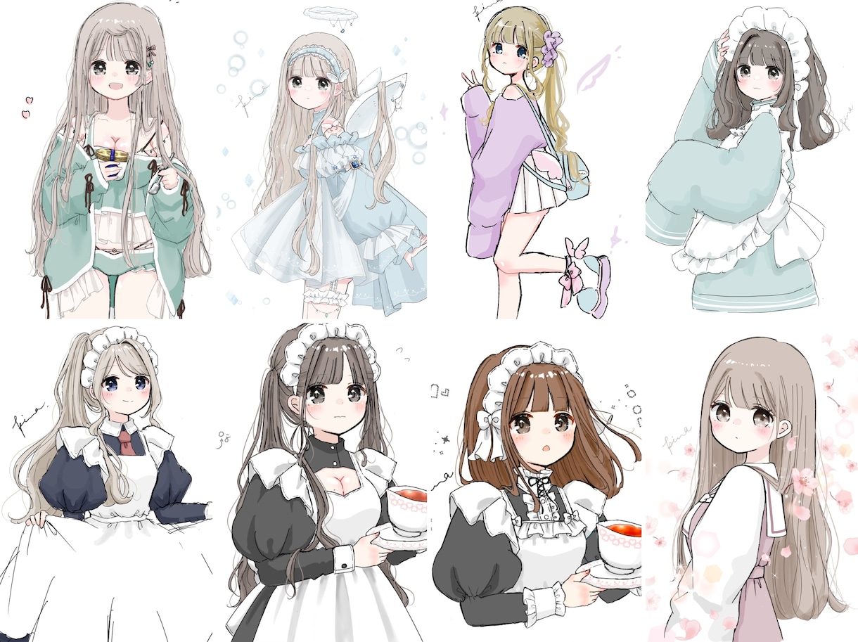 既存絵をお好きなビジュに！カスタムイラスト描きます お好みの元絵をビジュアルチェンジしてあなただけのイラストに！ イメージ9