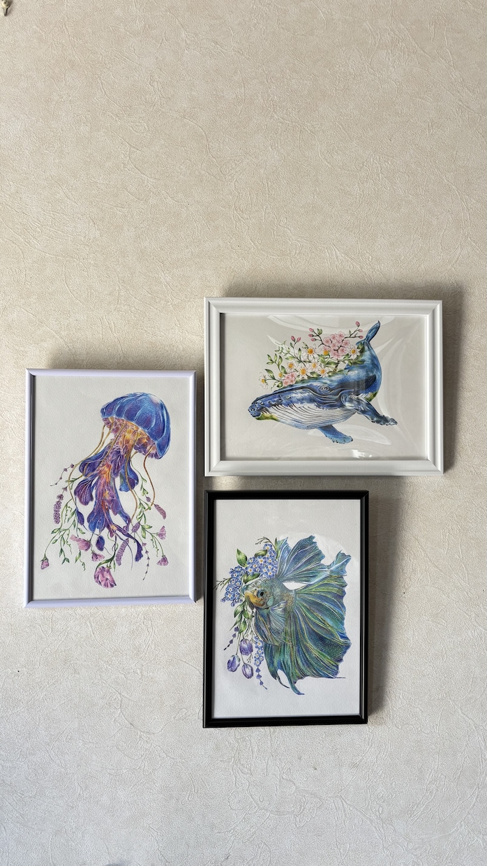 2枠限定！色鉛筆で幻想的な動物画を制作します 透明感ある美術館のような一点物アート イメージ1