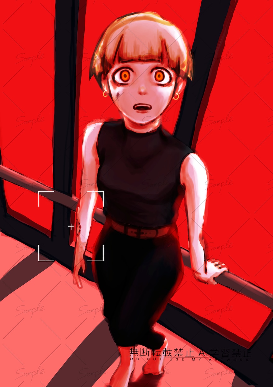 不穏な雰囲気の厚塗り人物描けます ご依頼主様の頭の中を投影させてください！ イメージ1