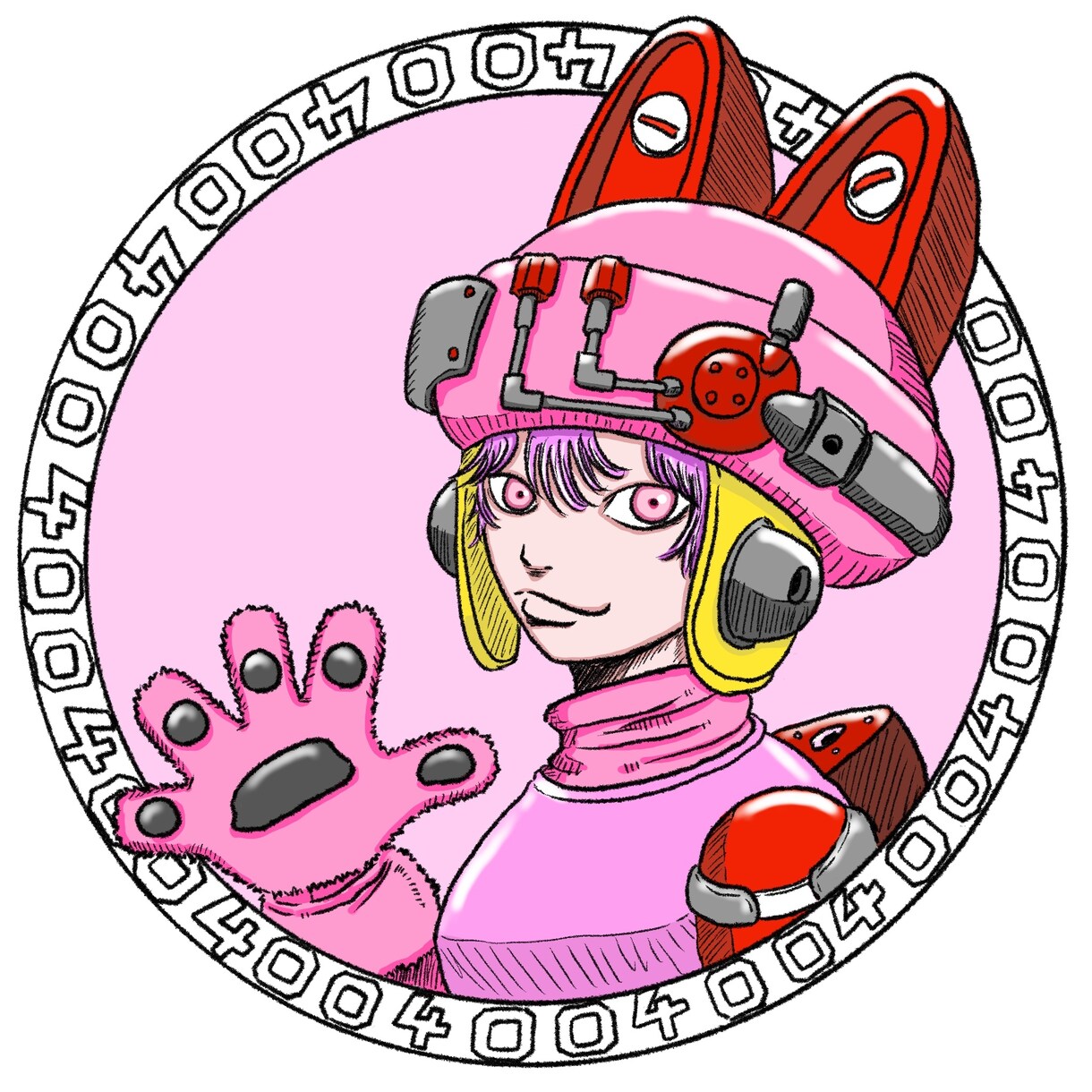 メカチックなSNS用アイコンを作ります メカチックな帽子を被ったキャラクターを作成いたします♪ イメージ4