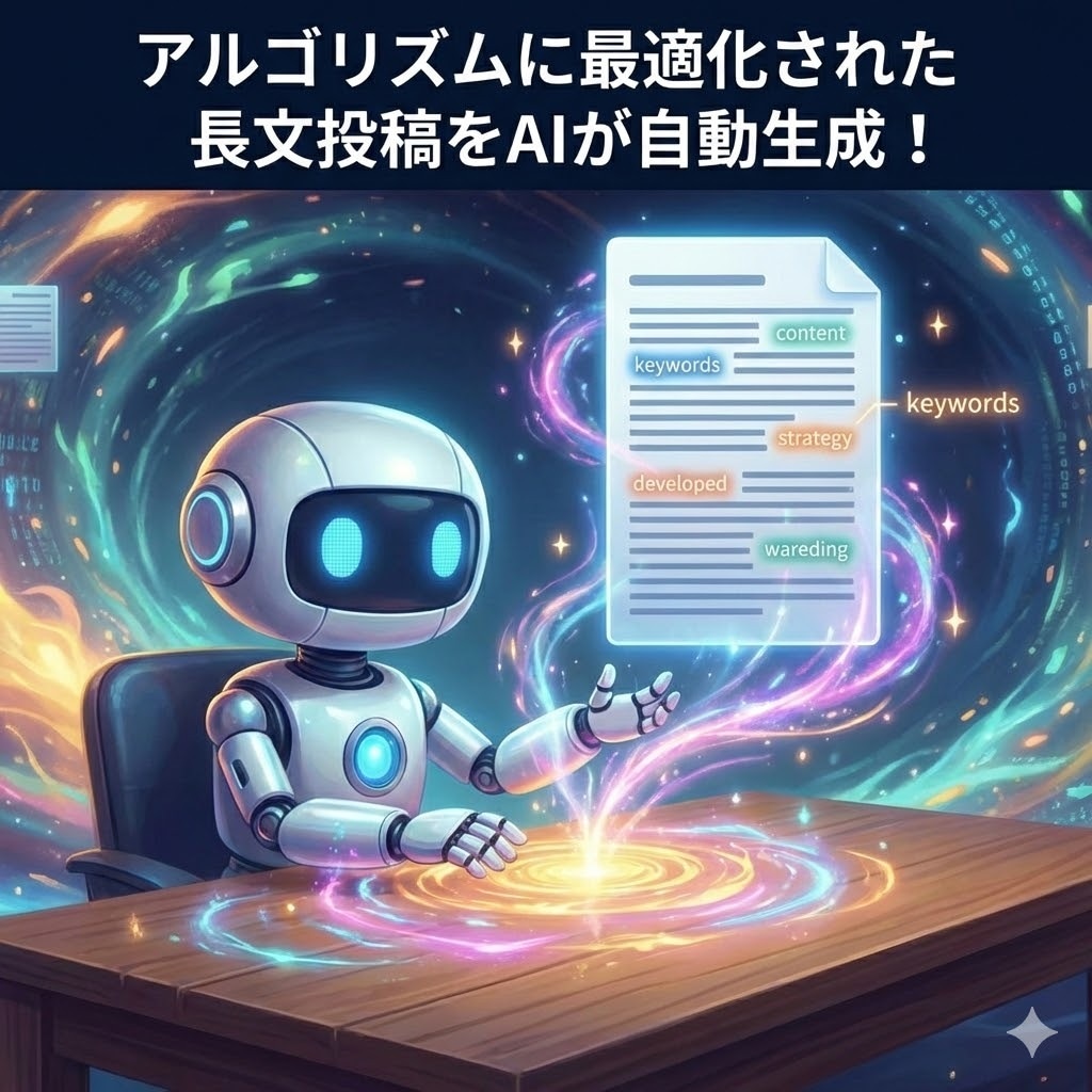 放置で完結。XとThreads全自動投稿します トレンド取得から投稿まで全自動。寝ている間にインプ爆増させる イメージ5