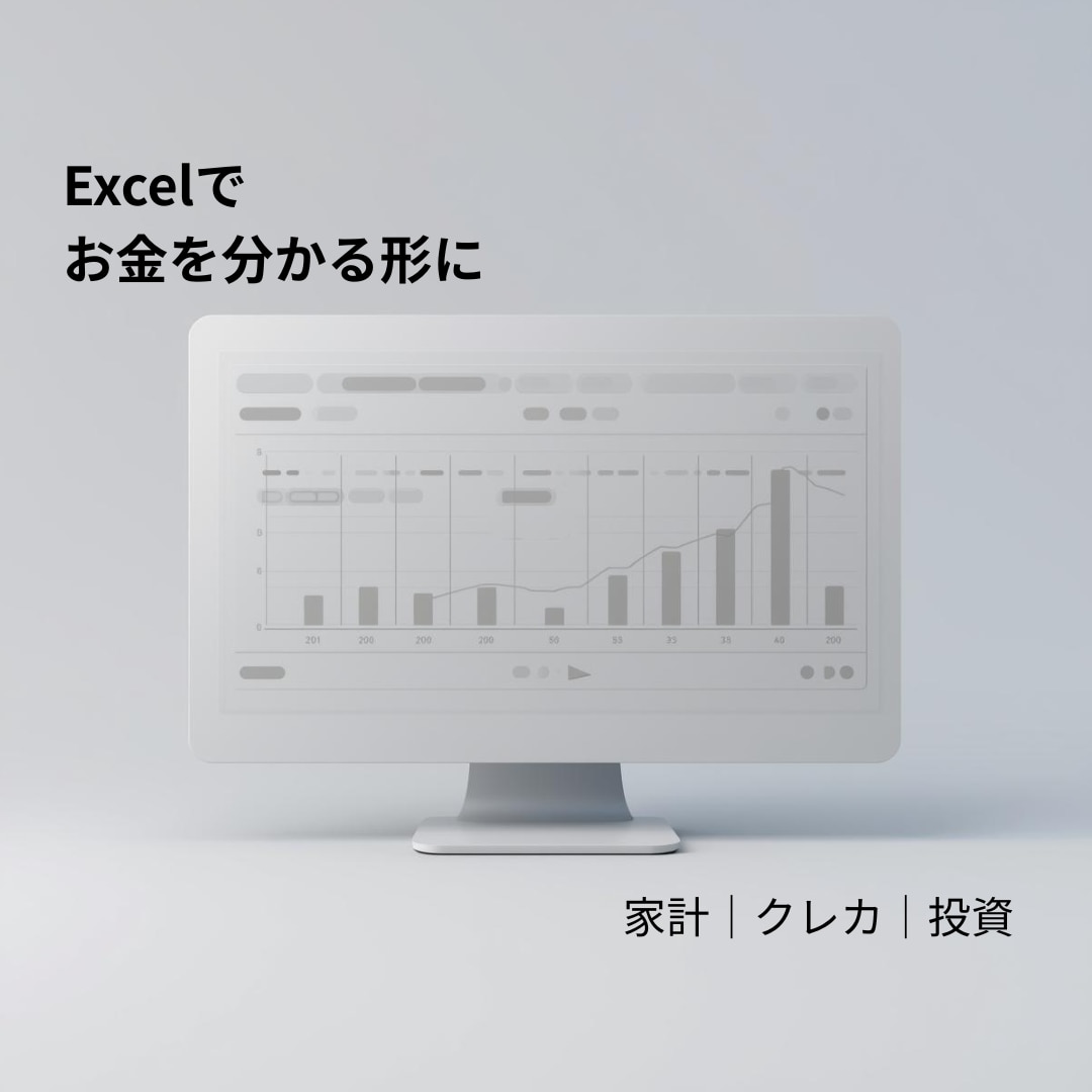 Excelでお金まわりを一目で分かる形に整えます 日々のお金をExcelで整理・見える化して安心を生みます イメージ1