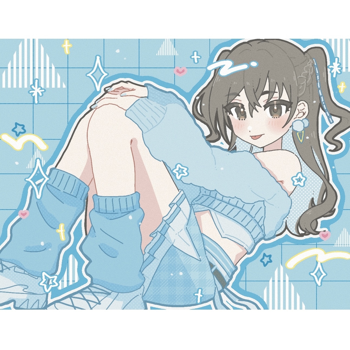 商用OK！ポップで可愛い1枚絵制作します SNSや配信用に使える1枚絵制作いたします。 イメージ1