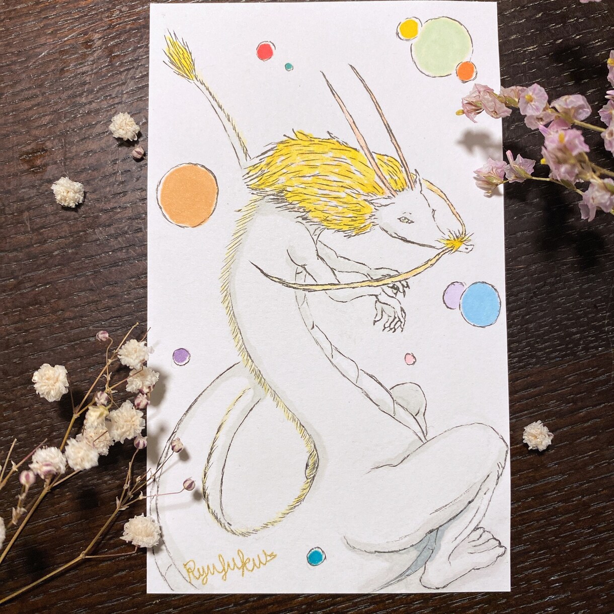世界に一つの原画。あなただけの龍を丁寧に描きます 大切な記念日や贈り物に、唯一無二の龍のアートを原画でお届け。 イメージ9