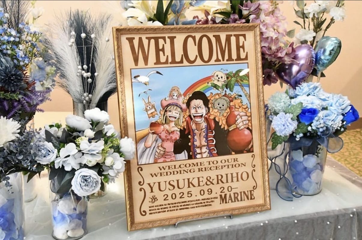 ワンピース風にウェルカムボードの似顔絵描きます 結婚式のウェルカムボードやプレゼントご注文の方にオススメ！ イメージ5