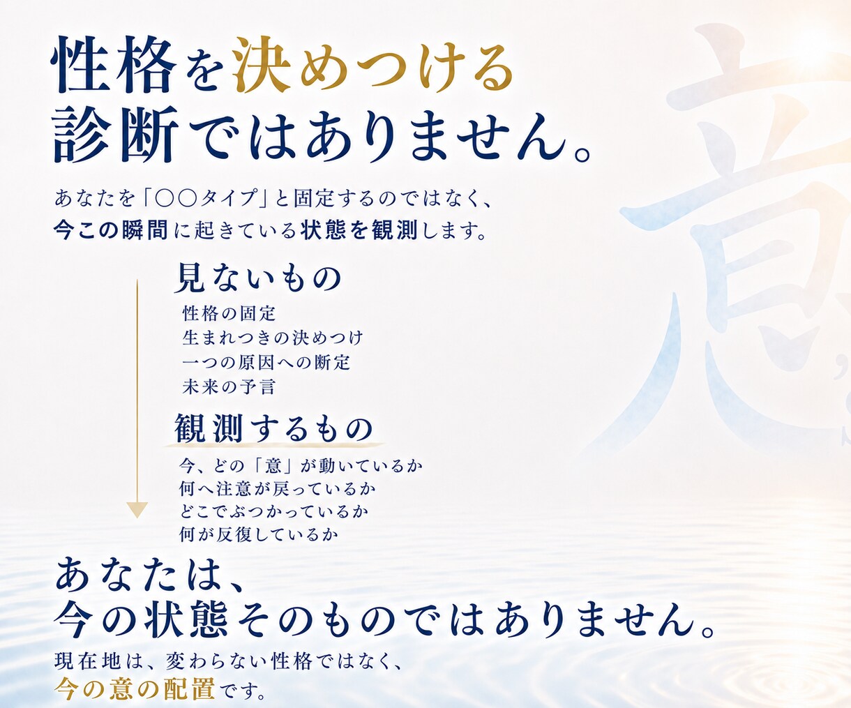 人生の現在地と選択の構造を観測しますます 答えを増やす前に、今の構造を見ます イメージ3