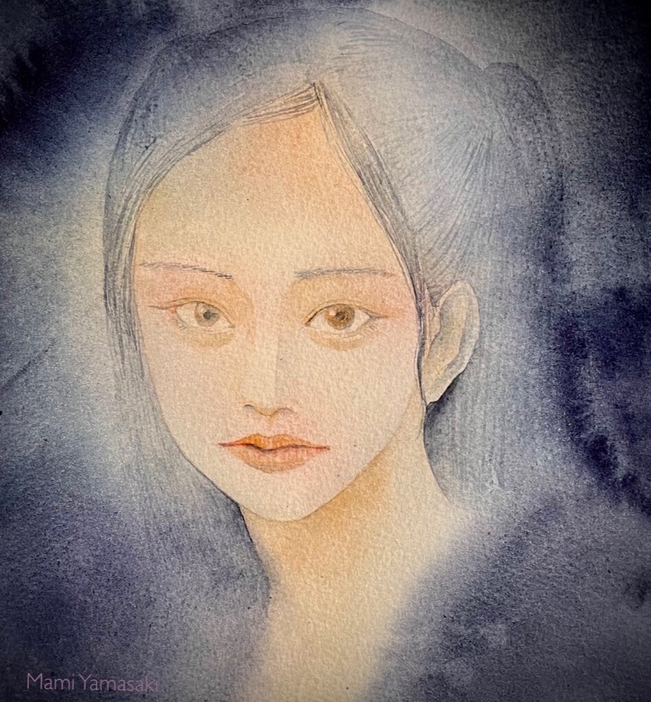 似顔絵、人物を透明水彩で美しく描きます アイコンや名刺、プレゼント用の美人画をお描きします イメージ1