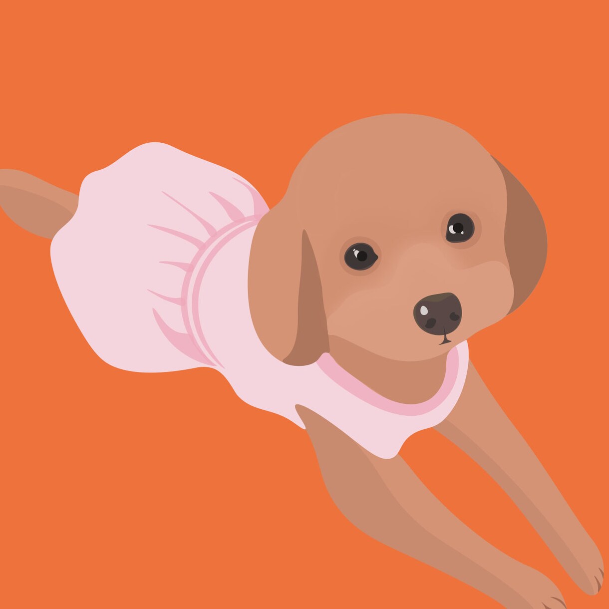 お写真をもとにペットのイラスト描きます 愛犬をベクターアートにしてみませんか イメージ4