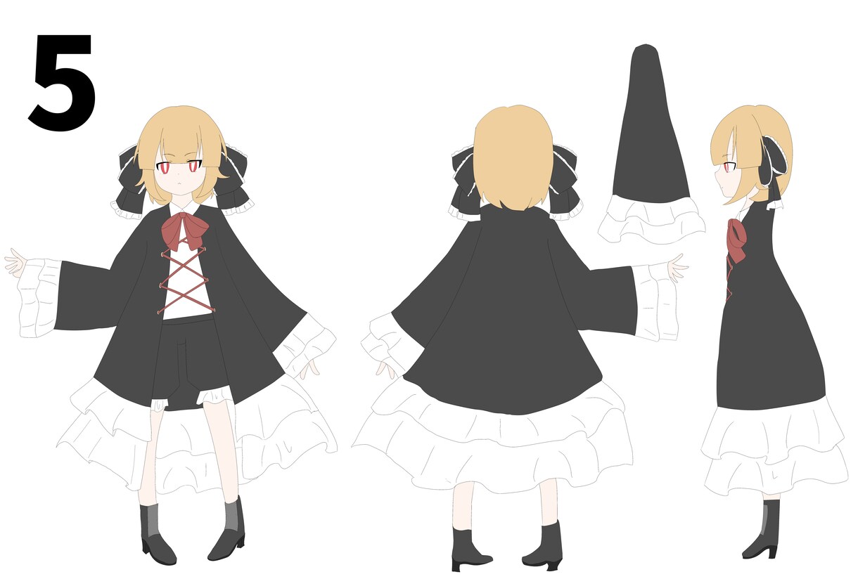 キャラクターのデザインと立ち絵を作成します あなたのイメージを具現化したいなら、私のおまかせを！ イメージ4
