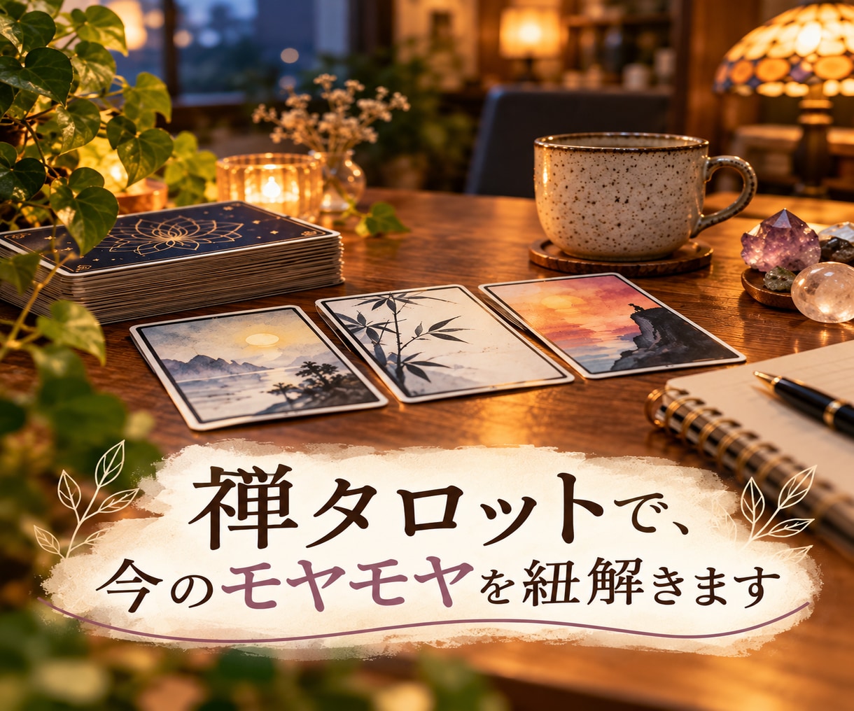 禅タロットで、今のモヤモヤを紐解きます カードを引きながら、浮かんだ言葉をお伝えします イメージ1