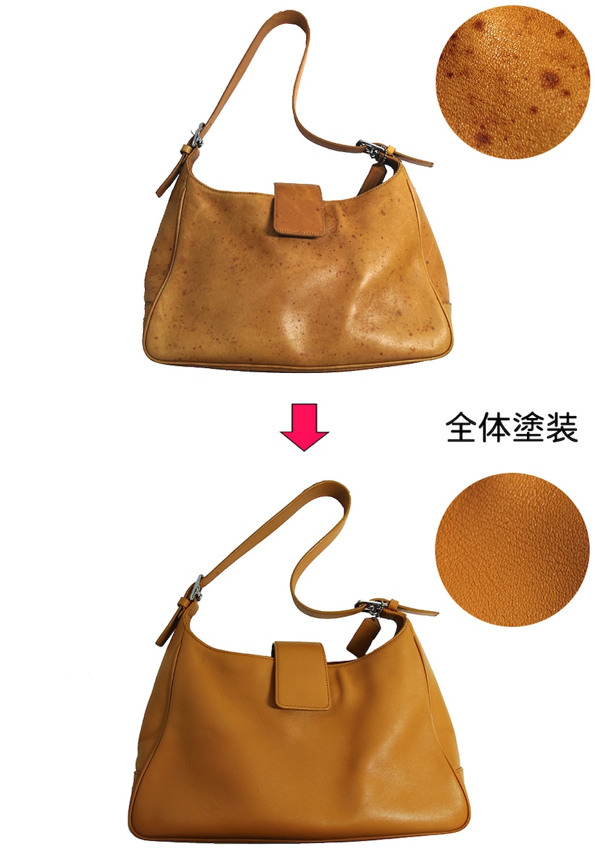 ハンドバッグ、革製品の修理・塗装します 本革のバッグ修理を20年手掛けた職人が完璧な仕事をします イメージ8