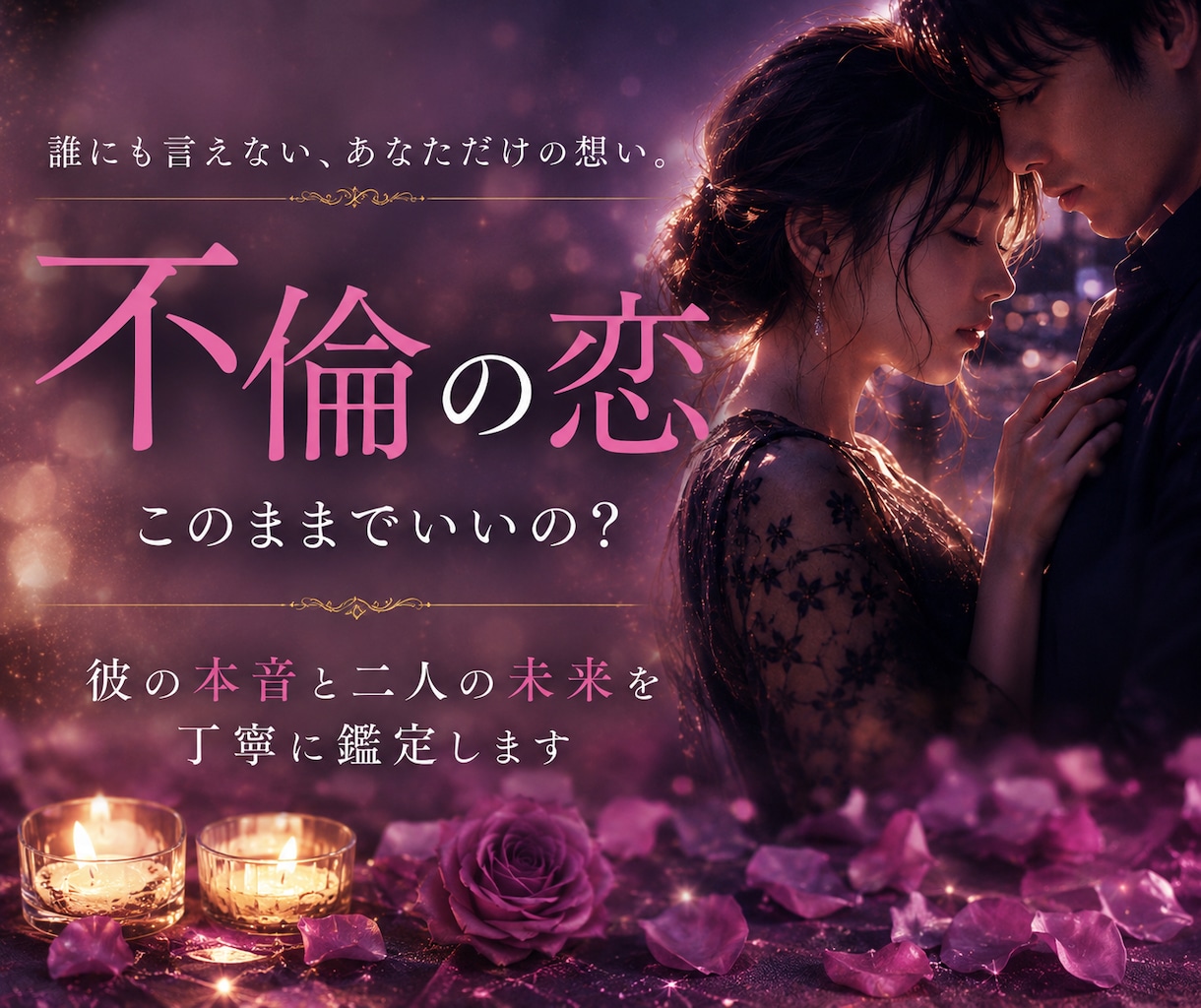 彼(彼女）の本音と未来を鑑定します 今後のお二人の恋の行方をお伝えします イメージ1