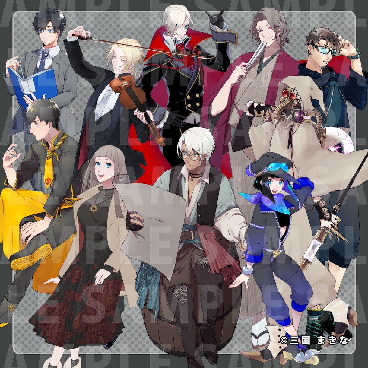 立ち絵イラスト を制作致します TRPG、動画で使用可能！老若男女・美醜不問の立ち絵制作！ イメージ4