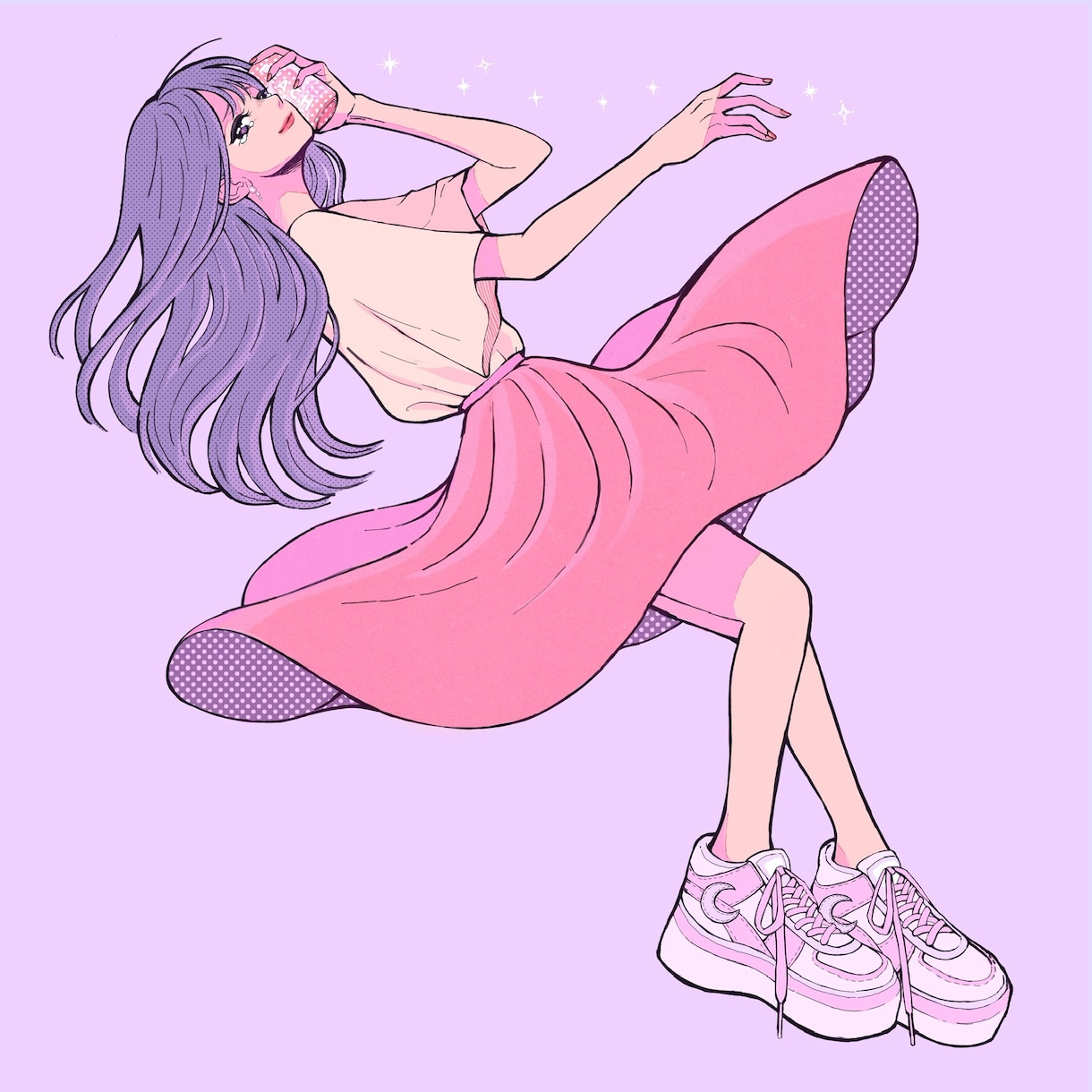 おしゃれ系イラスト・アイコン・似顔絵作成いたします イメージや好きなものをお伝えいただけばモチーフにします。 イメージ5