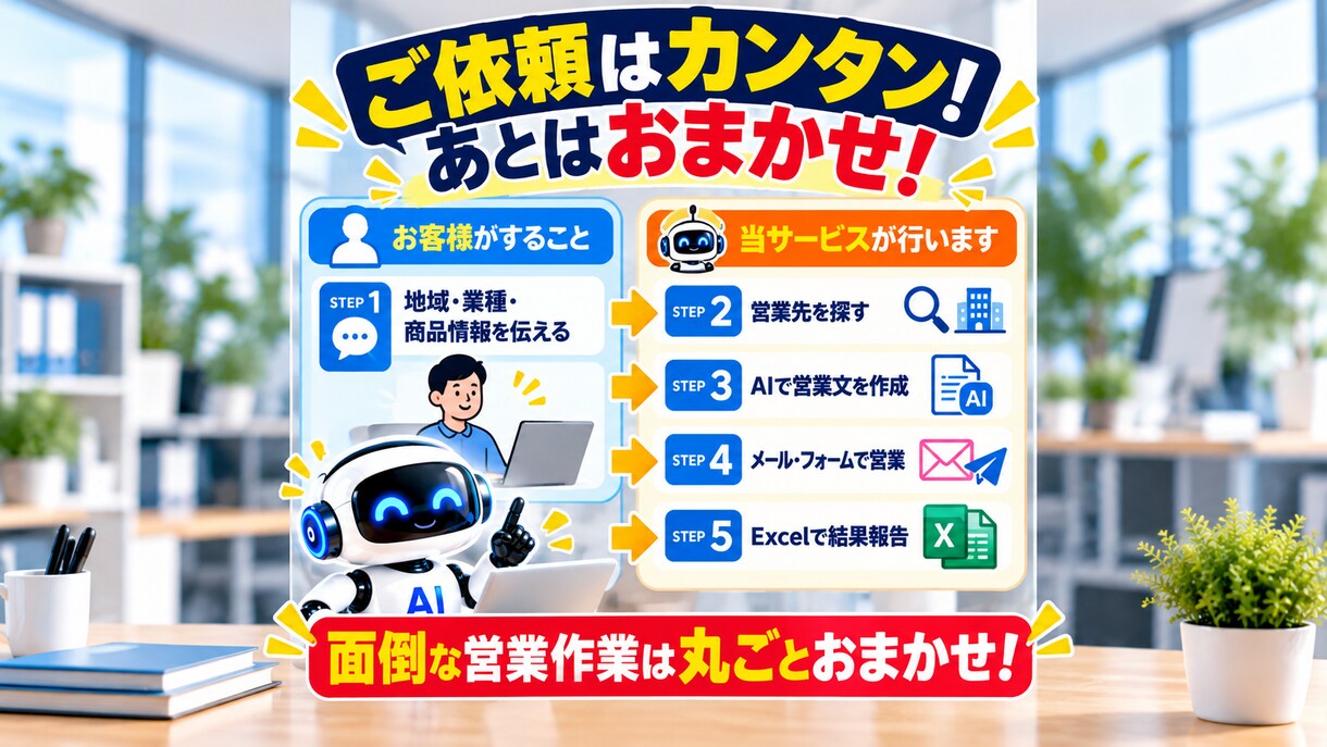新規営業100件を丸ごと代行します 営業先探しからメール・フォーム営業までおまかせ イメージ8