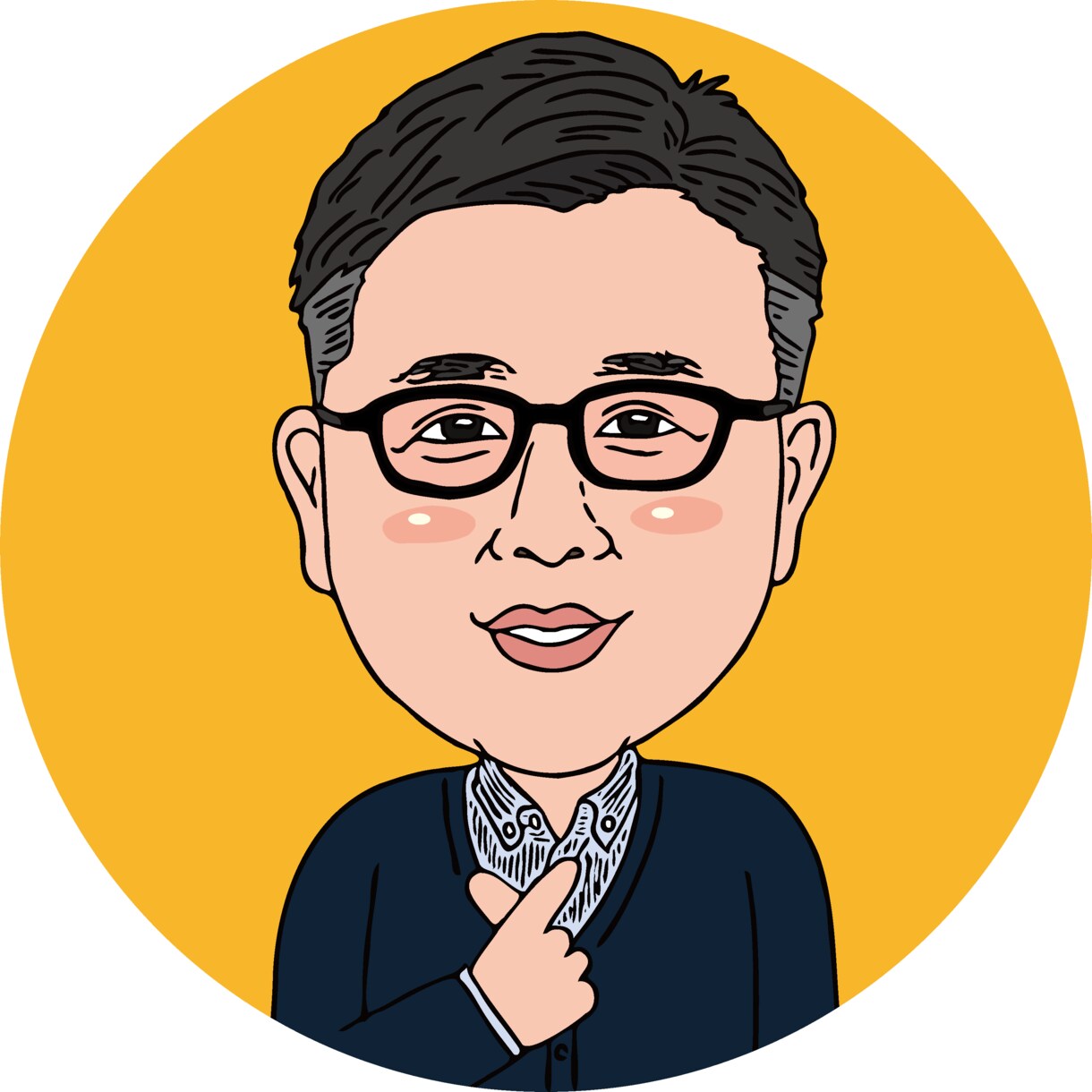好印象！YouTube・SNSアイコンお作りします 似顔絵でアピールしませんか？印刷物やグッズにも使えます♪ イメージ9