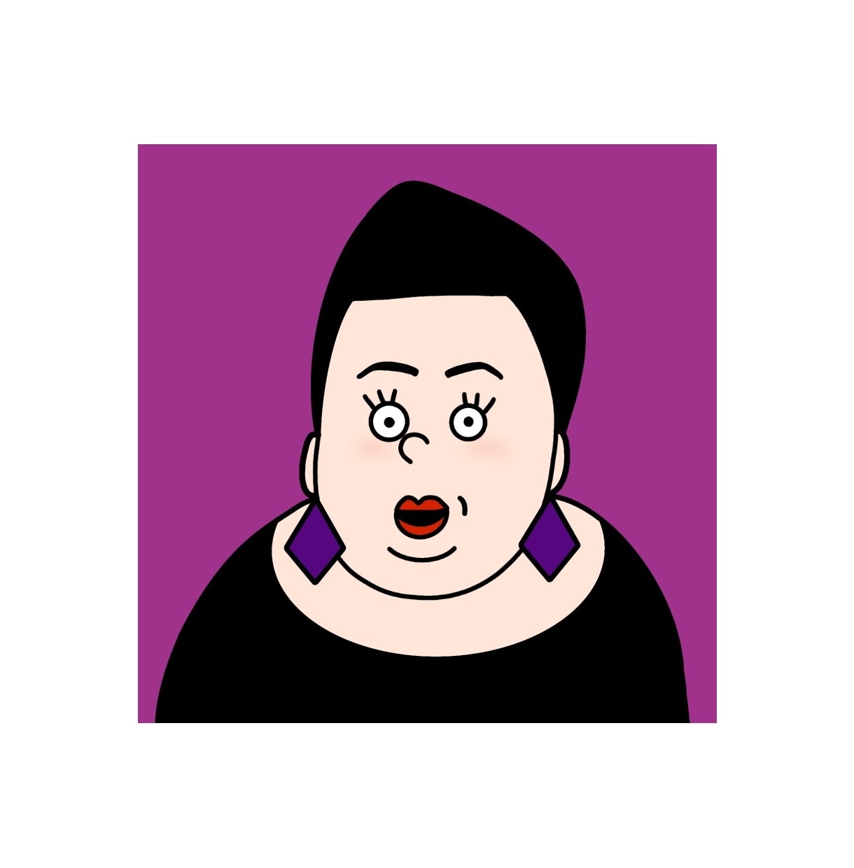 大好評！似顔絵のイラストをポップに可愛いく描きます SNSや名刺に！一度見たら忘れない。なんか分かる似顔絵です。 イメージ6