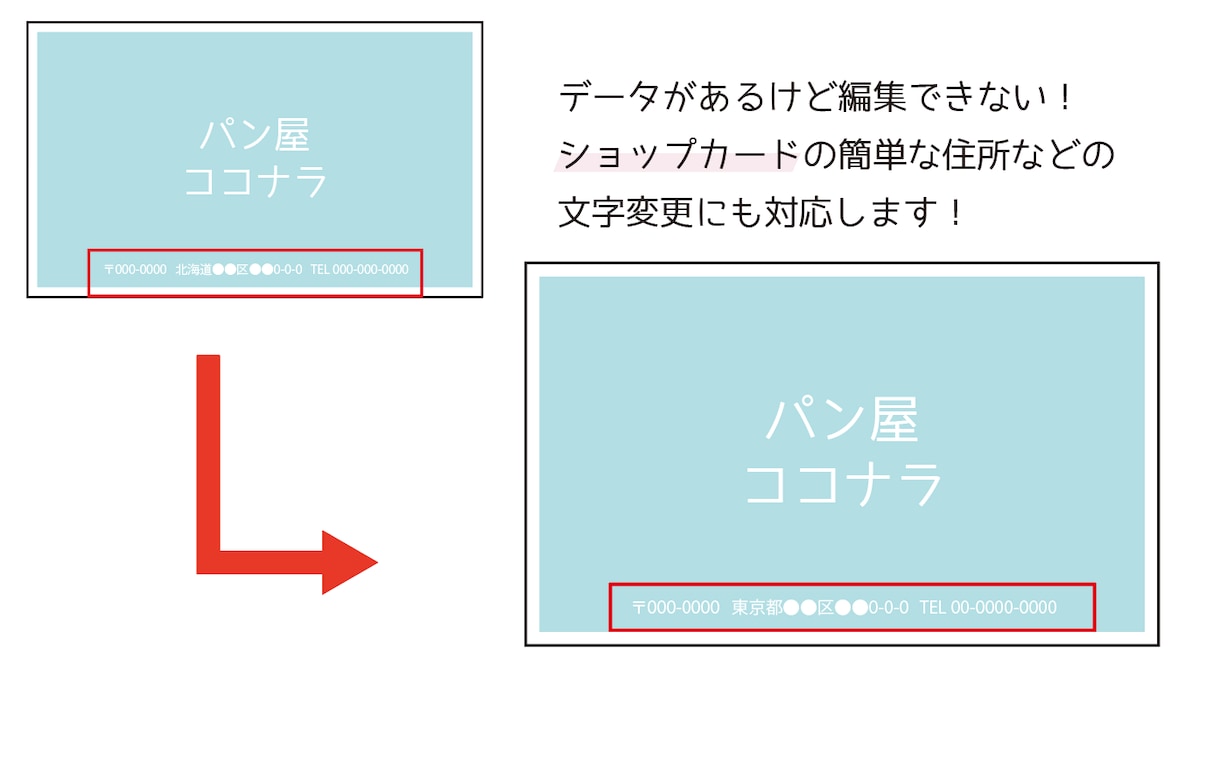 名刺のAiデータの修正を代行します Illustratorデータがあるけど、変更できない！ イメージ2