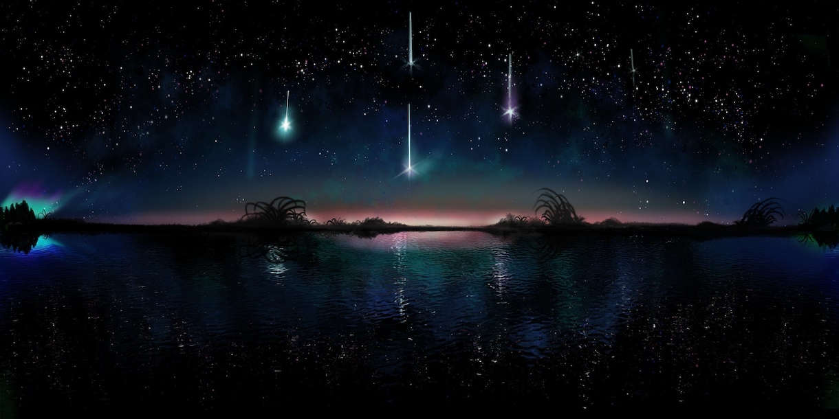 綺麗な星空のイラストを描きます 様々なところで使える星空や空がメインのイラストを描きます。 イメージ3