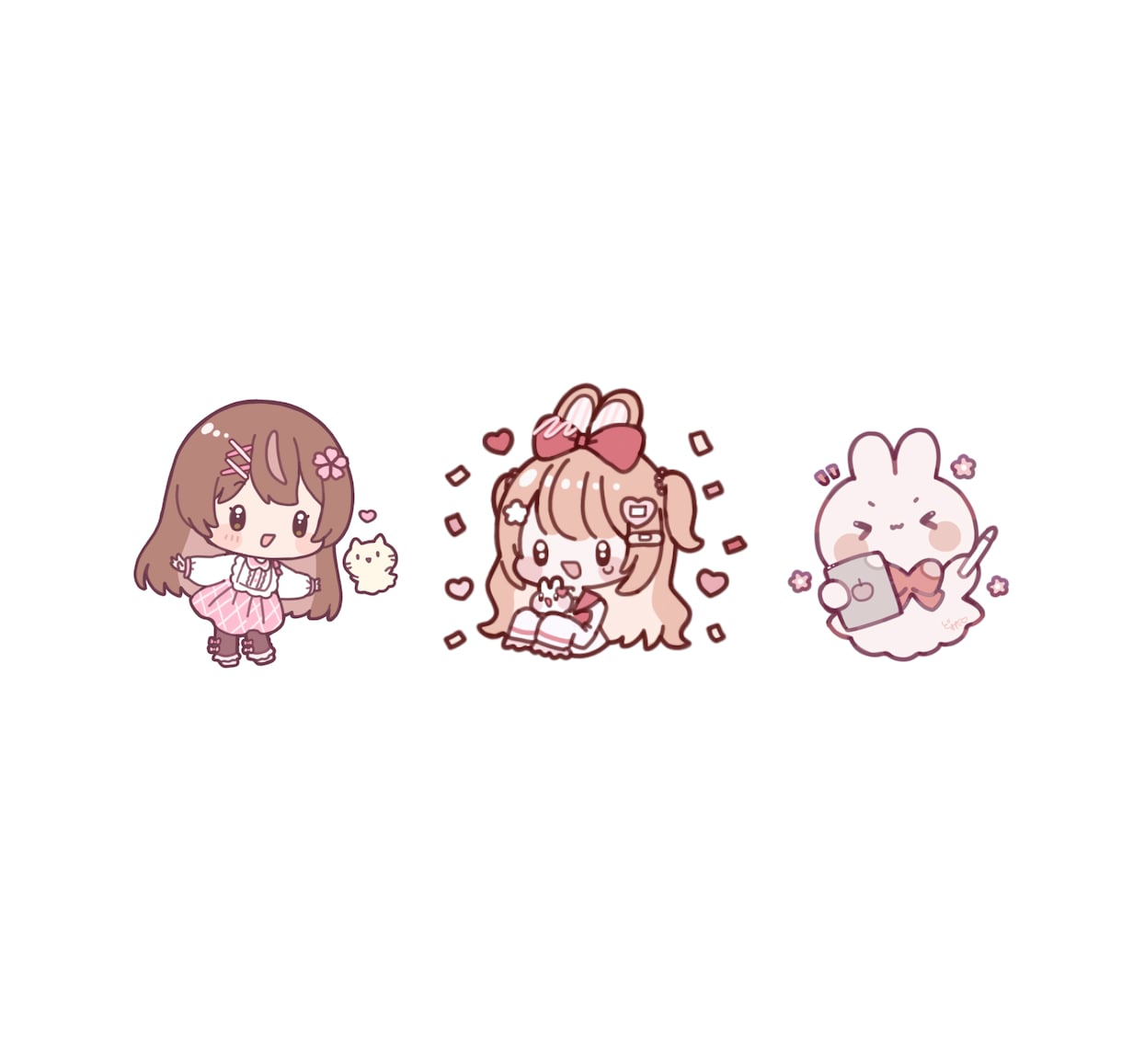 ミニっとキュートなSDイラストを描きます 動画や配信用、グッズ、ラインスタンプなどなど！ イメージ5