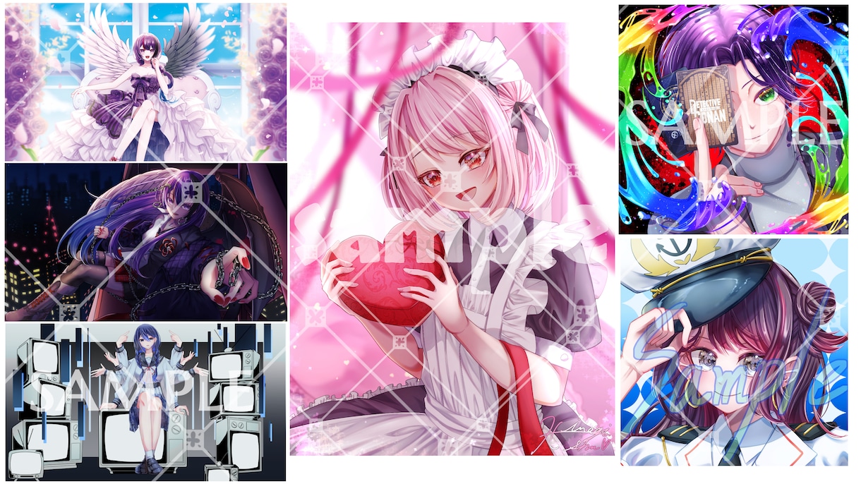 綺麗めなイラストを提供します 配信者や活動者様に限らず、好きを形にします！ イメージ1