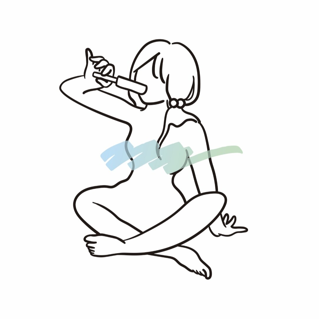 SNS用アイコン制作します ちょっと個性的な女性の線画イラストです❁︎ イメージ1