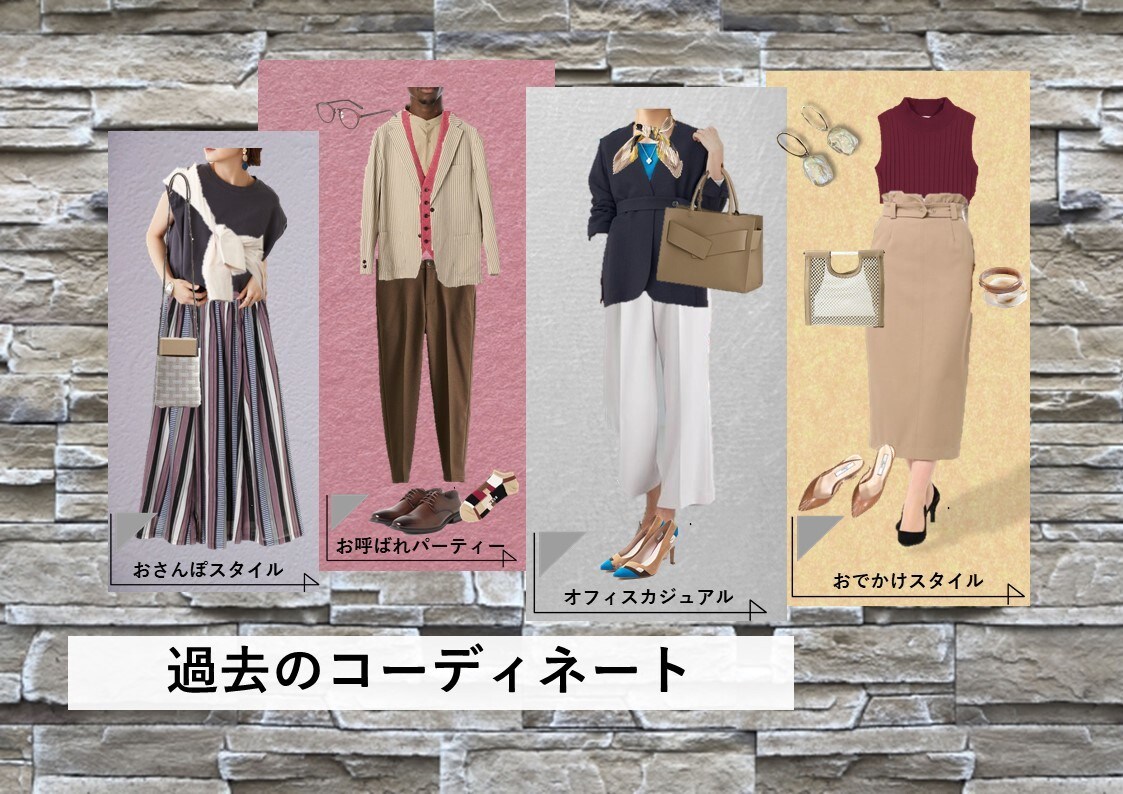 あなたを輝かせる3コーデファッションをご提案します 専用シートからそのままお洋服が購入できる通販サイトURL付 イメージ2