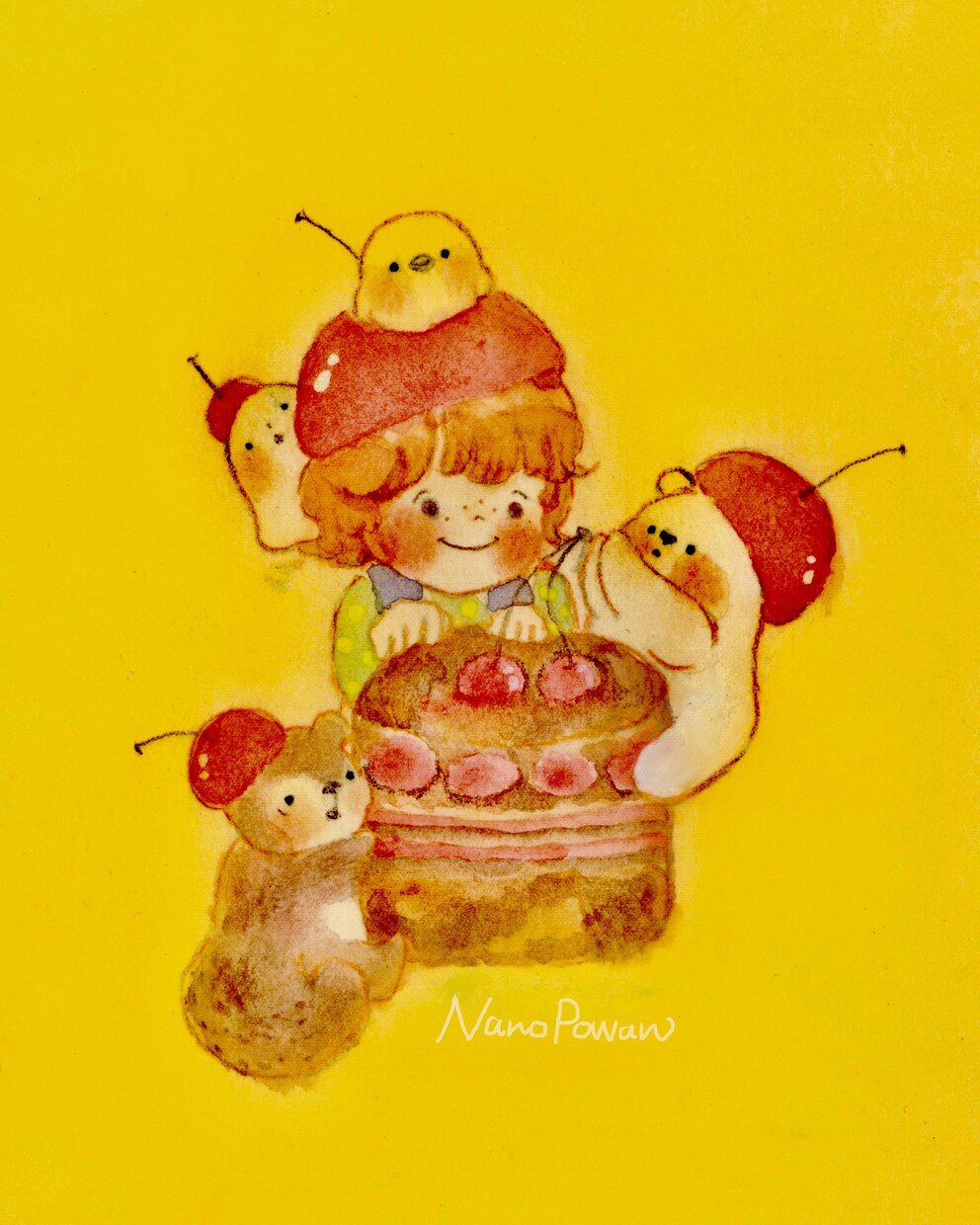 原画でお届け ₊ やわらかい水彩イラスト描きます ⌜ アナログの 世界にひとつだけの水彩ポートレート ⌟ イメージ3