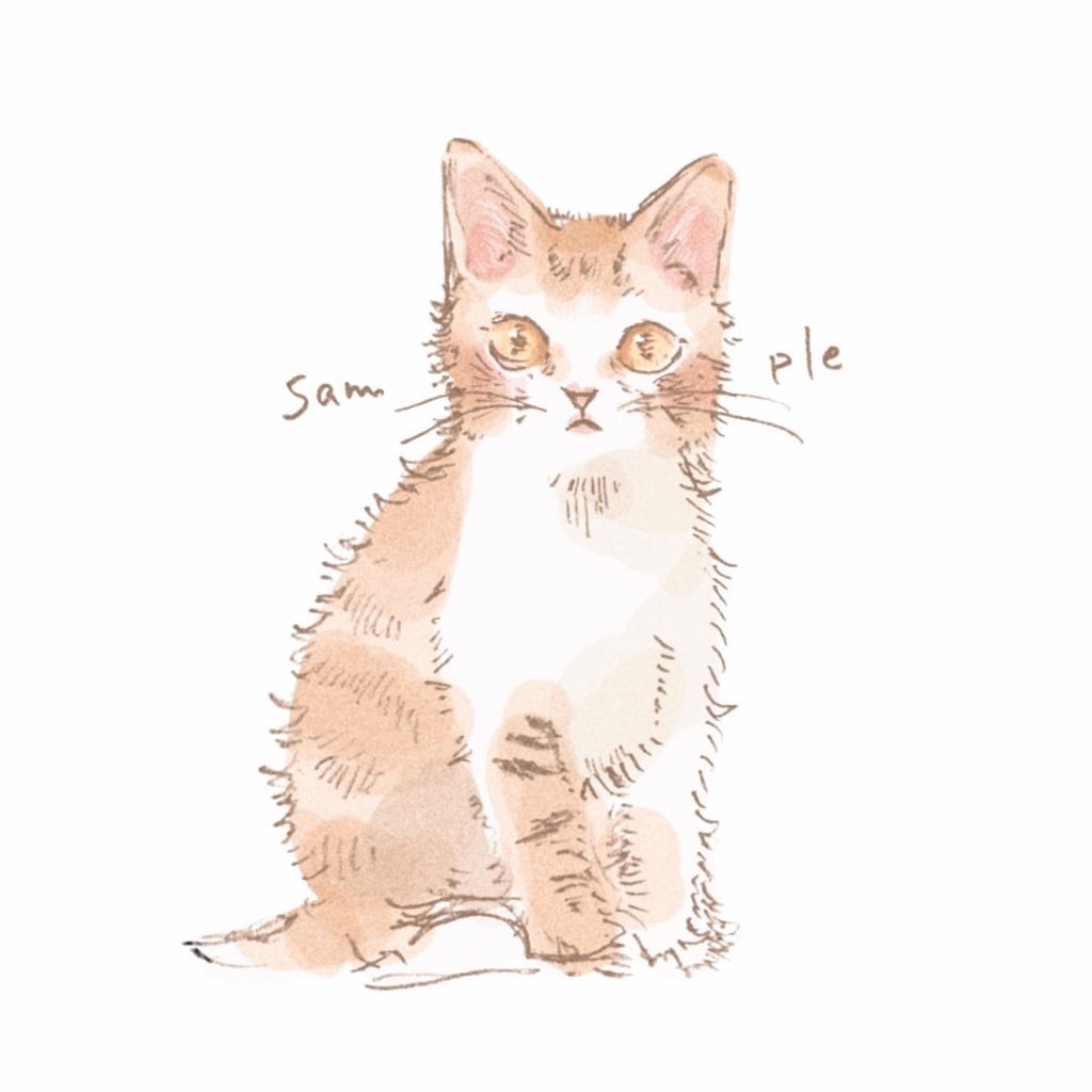 ふわっとした動物のイラスト描きます 愛犬・愛猫のイラスト。グッズ作成におすすめです。 イメージ1